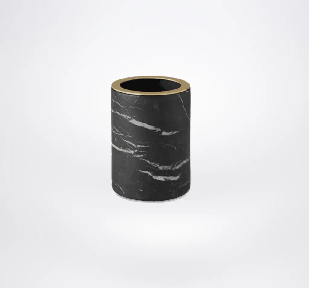 [91820/CR] Marquina - Brush Holder (Polished Chrome)