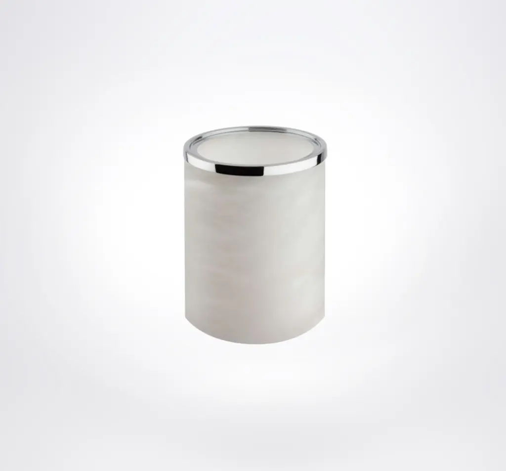 [91811/CR] Alabaster - Brush Holder (Polished Chrome)